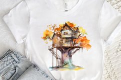 Watercolor Treehouse PNG Clipart Product Image 3