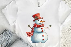Winter Christmas Snowman PNG Clipart Product Image 3