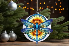 Dragonfly Floral Watercolor PNG Clipart Product Image 3