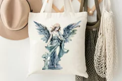 Angel Statue Watercolor Sublimation PNG Clipart Product Image 3