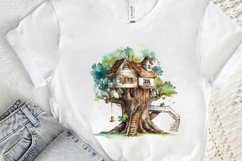 Watercolor Treehouse PNG Clipart Product Image 3