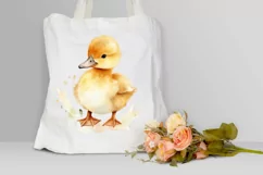 Cute Baby Duck Watercolor PNG Clipart Product Image 3