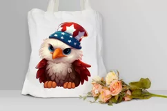 Cute Baby Bald Eagle 4th of July PNG Clipart Product Image 3