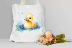 Cute Baby Duck Watercolor PNG Clipart Product Image 3