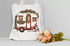 Christmas Whimsical Caravan Sublimation PNG Clipart Product Image 3