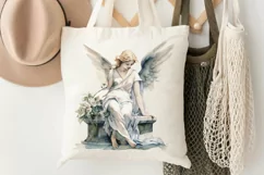 Angel Statue Watercolor Sublimation PNG Clipart Product Image 3