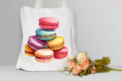 Colorful Macaroons Watercolor PNG Clipart Product Image 3