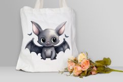 Cute Cartoon Bat Watercolor Sublimation PNG Clipart Product Image 3