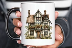 Vintage Houses Sublimation PNG Clipart Product Image 3
