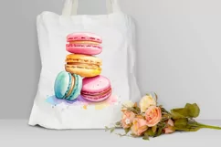 Colorful Macaroons Watercolor PNG Clipart Product Image 3