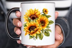 3D Sunflower Sublimation PNG Clipart Product Image 3
