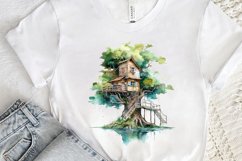 Watercolor Treehouse PNG Clipart Product Image 3