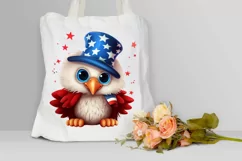 Cute Baby Bald Eagle 4th of July PNG Clipart Product Image 3