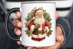 Vintage Santa Sublimation PNG Clipart Product Image 3