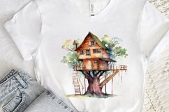 Watercolor Treehouse PNG Clipart Product Image 3