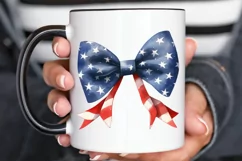 Bow 4th Of July Sublimation PNG Clipart Product Image 3