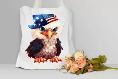 Cute Baby Bald Eagle 4th of July PNG Clipart Product Image 3