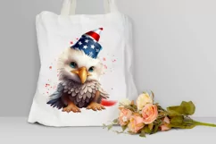 Cute Baby Bald Eagle 4th of July PNG Clipart Product Image 3