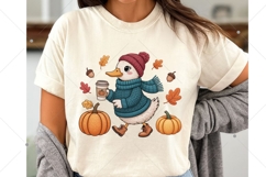 Autumn Goose PNG, Fall Coquette Png, Girly Autumn Png Product Image 5