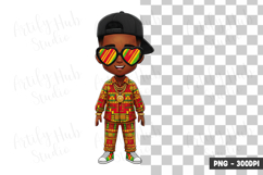 African Boy Urban Style Clipart PNG Product Image 1