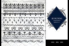 Vintage Baroque -1 Ornamental border Vector Product Image 1
