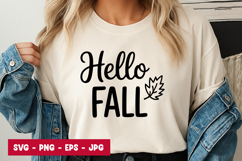 Hello Fall SVG PNG Product Image 1