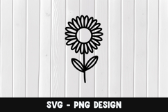 Flower svg, Flower silhouette png Product Image 1