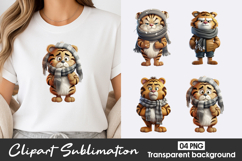 Cute Owl Watercolor Clipart PNG Product Image 1