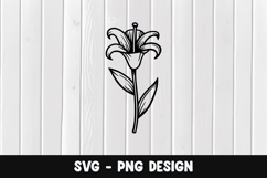 Flower svg, Flower silhouette png Product Image 1