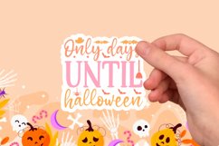 Halloween sticker Svg Design,Halloween Quotes Spooky Hallowe Product Image 1