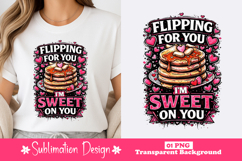 Flippin Sweet Pancake Clipart PNG Product Image 1