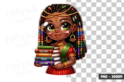 Black Queen Scholar Clipart PNG Product Image 1