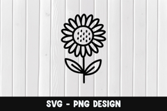 Flower svg, Flower silhouette png Product Image 1