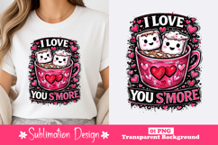 I Love You S’more Clipart PNG Product Image 1