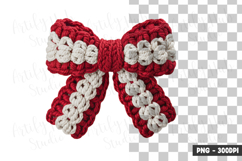 Wide Knit Bow Clipart PNG Product Image 1