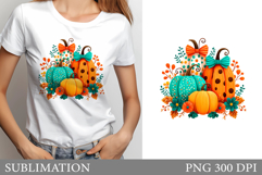 Pumpkin T-Shirt Design. Pumpkin Sublimation Product Image 1