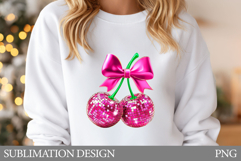 Disco Cherry T-Shirt Design. Disco Cherry Sublimation Product Image 1