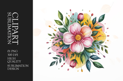 Floral Bouquet Clipart PNG Product Image 1