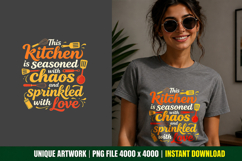 Seasoned with Chaos PNG Sublimation Quote Product Image 1