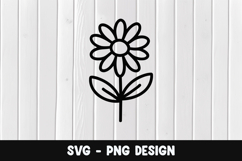 Flower svg, Flower silhouette png Product Image 1