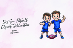 Dad Son Celebration Clipart Sublimation PNG Product Image 1