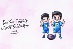 Dad Son Matching Clipart Sublimation PNG Product Image 1