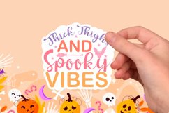Halloween sticker Svg Design,Halloween Quotes Spooky Hallowe Product Image 1