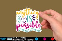 Inspirational Sticker Bundle Design, motivational quotes Product Image 15