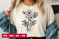 Botanical Flower SVG PNG Product Image 1