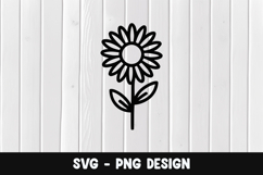 Flower svg, Flower silhouette png Product Image 1