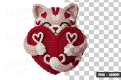 Cute Heart Bear Clipart PNG Product Image 1