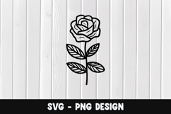Flower svg, Flower silhouette png Product Image 1