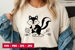 Fall Skunk SVG PNG Product Image 1
