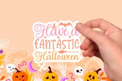 Halloween sticker Svg Design,Halloween Quotes Spooky Hallowe Product Image 1